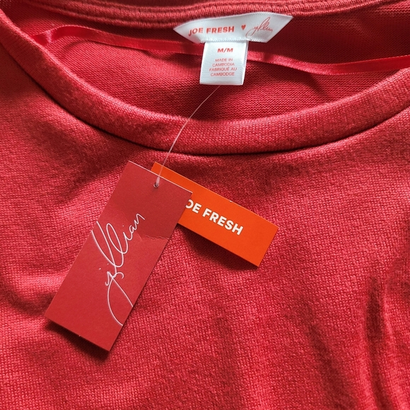 Joe Fresh Jillian Harris Comfy Flowy Ruffle Hem Long Sleeve Shirt Top Me… - Picture 12 of 12